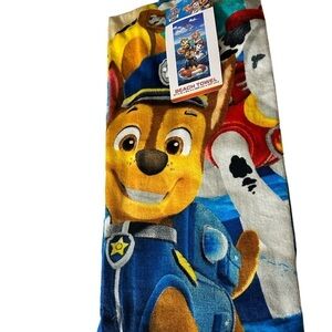 Toddler Preschooler Paw Patrol Paws In The Sand Beach Towel